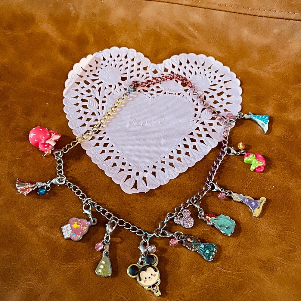 Disney charm necklace , genuine park merchandise